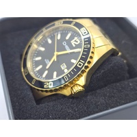 Chisel Mens Watch 5829026 Gold Black Classic Quartz Stainless Steel 100m WR