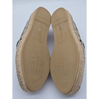 Gucci GG Supreme Bee Espadrilles Size 7 US Women's Canvas Shoes