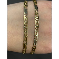 Unisex 18ct Yellow Gold Birdseye Link Necklace