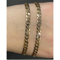 Unisex 9ct Yellow Gold Curb Link Necklace