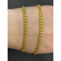 Unisex 22ct Yellow Gold Fancy Link Necklace