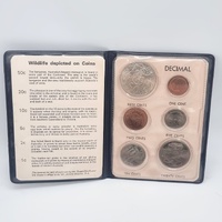 Australian Decimal Currency First Issue 1966 Coin Set Vintage Collectible