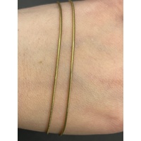 Ladies 18ct Yellow Gold Snake Link Necklace