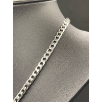Mens 925 Sterling Silver Curb Link Necklace