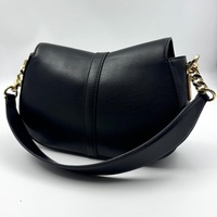 Tommy Hilfiger Black Heritage Chain Crossover Shoulder Bag with Dust Bag