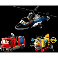 LEGO City 60462 Helicopter Fire Engine and Submarine Remix 874pcs 7+