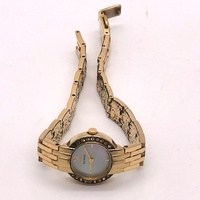 Citizen Ladies Gold Tone Eco-Drive Watch Mother of Pearl Crystal Bezel