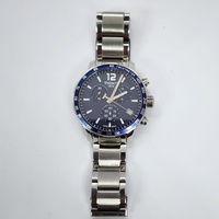 Tissot Quickster Chronograph Mens Watch Blue Dial Silver T095417A