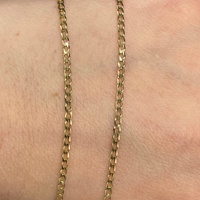 Unisex 9ct Yellow Gold Curb Link Necklace