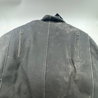 Rhino Leather Brando 6 Mens 4XL Distressed Riding Jacket Genuine Leather