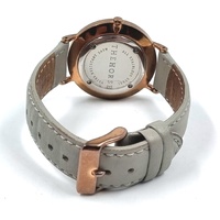 The Horse Classic Ladies Watch Rose Gold Grey Leather Strap Minimalist