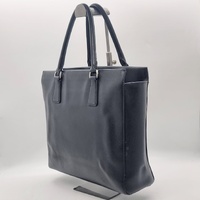Prada Galleria Saffiano Leather Handbag Black Medium Tote Authentic