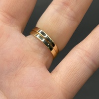 Ladies 9ct Yellow Gold Blue Sapphire Gemstone Ring Set