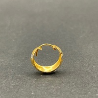 Ladies 22ct Yellow Gold Round Hoop Earrings