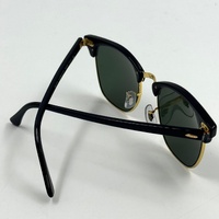 Ray-Ban RB3016 Clubmaster Black Frame Green Lens 51mm Mens Sunglasses