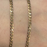 Unisex 9ct Yellow Gold Curb Link Necklace