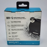 Braven BRV-S Rugged Waterproof Bluetooth Speaker Black IP68 Portable
