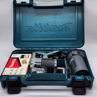 Makita M3700 6.35mm Laminate Trimmer Router with Attachments and Case