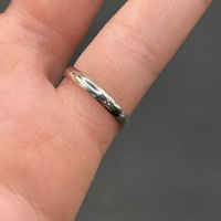 Large View Unisex 9ct White Gold Band Ring