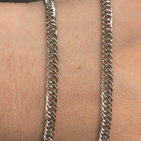 Unisex 18ct White Gold Panzer Link Necklace