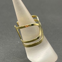 Ladies 18ct Yellow Gold Fancy Cuff Ring