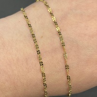 Ladies 18ct Yellow Gold Fancy Link Chain & Religious Pendant