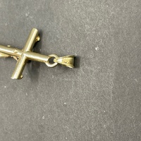 Unisex 14ct Yellow Gold Crucifix Cross Pendant