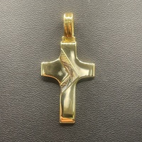 Unisex 18ct Yellow Gold Cross Pendant