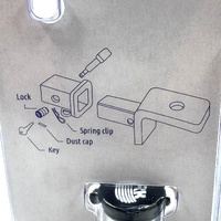 Ark ATL155 Heavy Duty Trailer and Tow Bar Lock Kit Same Key Secure