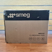 SMEG 31L Built-In Microwave SMO31XT 5 Power Levels 900W with Trim Kit