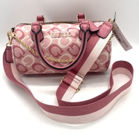 Guess Anessa Cylinder Bag Crossbody Peony Multi Chain Shoulder Purse