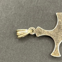 Unisex 10ct Yellow Gold Crucifix Cross Pendant