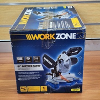 Workzone 8 Inch Mitre Saw 60120 1500W Laser Guide Carbide Blade Dust Bag