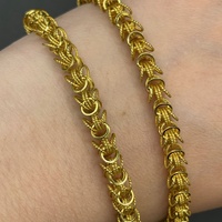 Unisex 18ct Yellow Gold Fancy Link Necklace
