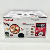 Tefal Ingenio Emotion 6 Pc Stainless Steel Non Stick Cookware Set