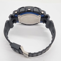 Casio G-Shock GA-100-1A2 Blue Analog Digital Mens Watch Black Resin