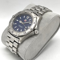 TAG Heuer 2000 WK1113-0 38mm Blue Dial Quartz Watch Steel Bracelet Date