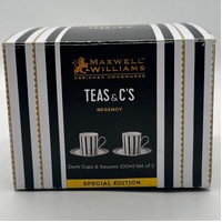 Maxwell & Williams Teas & C's Regency Demi Cup and Saucer Set of 2 100ML