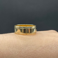 Mens 10ct Yellow Gold Band Ring