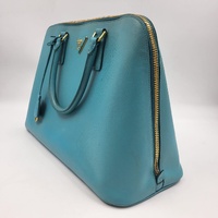 Prada Saffiano Mint Green Tote Bag ML0812 Top Handle Lux Purse Authenticity Card