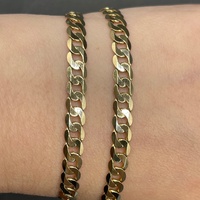 Mens 9ct Yellow Gold Curb Link Necklace