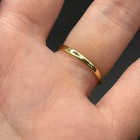 Ladies 18ct Yellow Gold Plain Wedding Band Ring