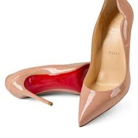 Large View Christian Louboutin Hot Chick 100mm Patent Calf Blush Heels 1190911PK1A