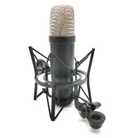 Large View Rode Diaphragm Condenser Microphone with Pop Filter Cradle and Cable