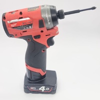 Large View Milwaukee M12 FID 1/4 Inch Hex Impact Driver M12 Fuel with 4.0Ah Battery