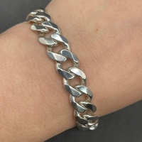Mens 925 Sterling Silver Curb Link Bracelet