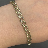 Unisex 9ct Yellow Gold Curb Link Bracelet