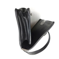 Large View Chanel Arabesque Boy Flap Embossed Calfskin Medium Bag Silver Hardware