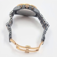 Large View Michael Hill 9633 Chronograph 0.50ct Diamond Black Ceramic Rose Gold Watch