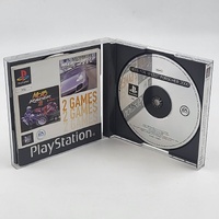 Large View Need for Speed Porsche 2000 and Moto Racer 2 PlayStation PS1 Game Combo Pack
